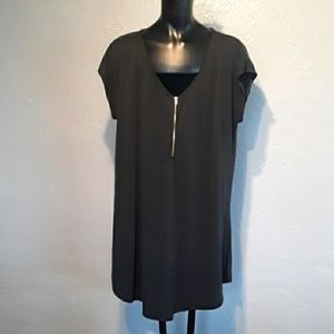 Green envelope extra large rayon short dress or top